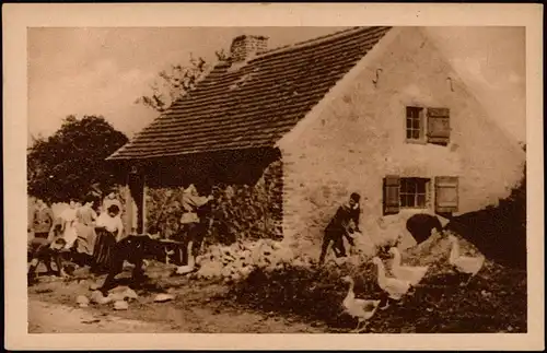 Ansichtskarte  Berufe /Arbeit: Bauern - Landwirtschaft Bauernleben 1928