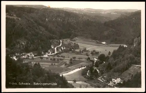 Ansichtskarte Behringersmühle-Gößweinstein Blick auf die Stadt 1949
