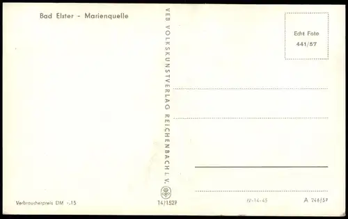 Ansichtskarte Bad Elster Marienquelle 1957