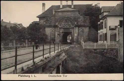 Pfalzburg (Lothringen) Phalsbourg Deutsches Tor, Lothringen Loraine 1916