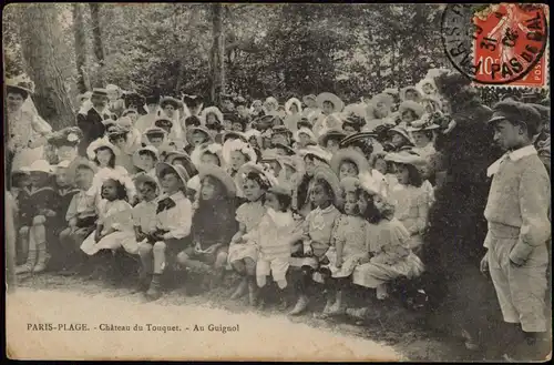 Paris PARIS-PLAGE. - Château du Touquet. - Au Guignol Kinder 1906