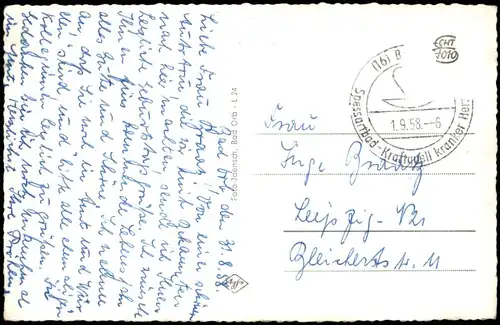 Ansichtskarte Bad Orb Im Haseltal - Bank 1958