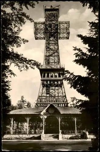 Ansichtskarte Auerberg Josephshöhe mit Josephskreuz 1960