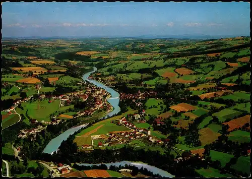 Ansichtskarte Grünburg Luftbild 1969