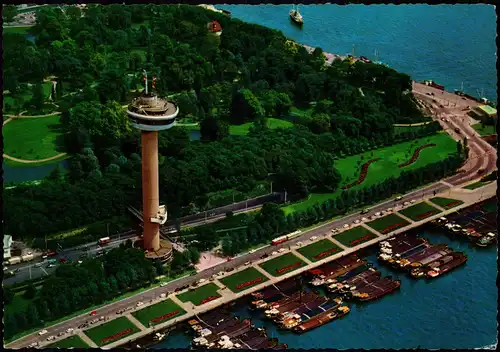 Postkaart Rotterdam Rotterdam Luftbild Euromast 1974