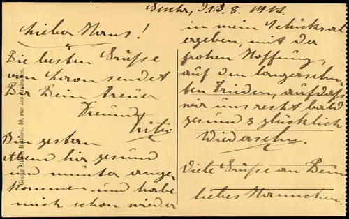 CPA Laon Straße, Soldaten Offizier Kasino 1917