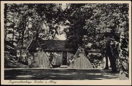 Ansichtskarte Goslar Partie an der Jugendherberge 1928