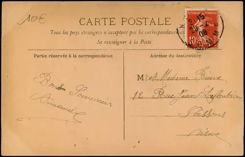 CPA .Frankreich Frankreich, Familie, Tisch 1908