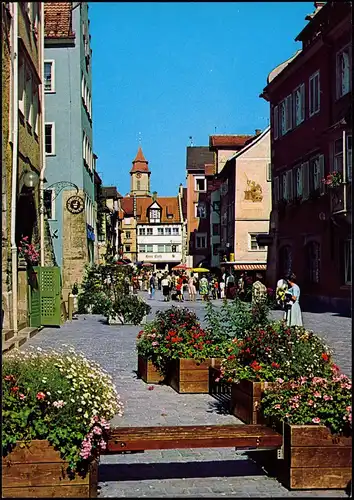 Ansichtskarte Lindau (Bodensee) Fussgängerzone 1988