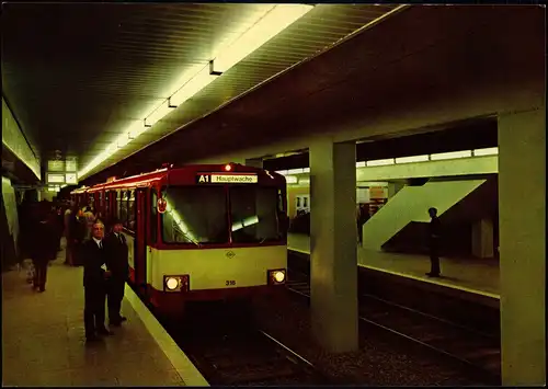 Ansichtskarte Frankfurt am Main U-Bahn Station A1 Hauptwache 1973