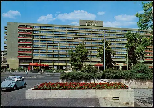 Ansichtskarte Hannover VW Käfer Hotel Hannover International 1972