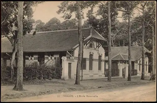 Saigon Ho-Chi-Minh-Stadt Thành phố Hồ Chí Minh L'Ecole Maternelle Vietnam 1916