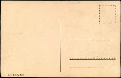 Ansichtskarte Zürich Hauptbahnhof, Kutschen - Straßenbahn 1918