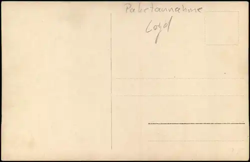 Ansichtskarte  Paketannahme Lloyd - Liefer LKW Belegschaft Bremen ? 1912