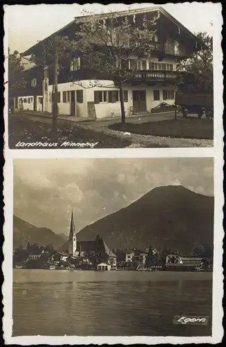 Ansichtskarte Egern am Tegernsee 2 Bild: Stadt, Landhaus Minnehof 1940