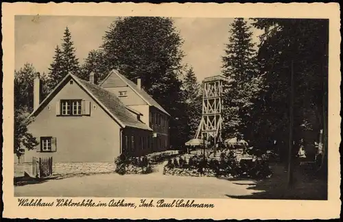 Gernrode-Quedlinburg Waldhaus Viktorshöhe im Ostharz, Inh. Paul Sahlmann 1932