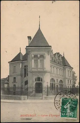 CPA Montargis Caisse d'Epargne - Villa 1908