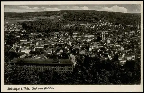 Ansichtskarte Meiningen Blick vom Bielstein 1938