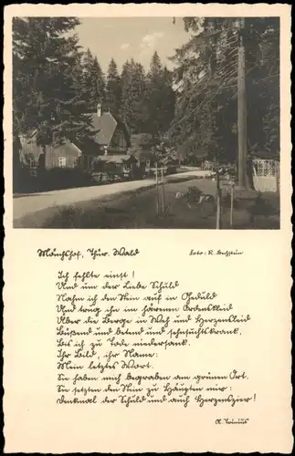 Ansichtskarte Mönchhof (Thüringen) Gasthaus - Text 1935