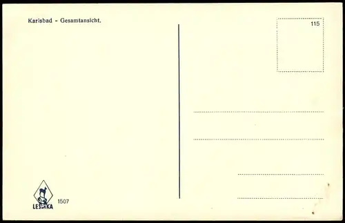 Postcard Karlsbad Karlovy Vary Blick auf die Stadt 1932