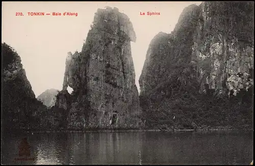 Haiphong Hải Phòng Vietnam TONKIN - Baie d'Along Le Sphinx 1912