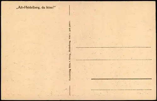 Ansichtskarte Heidelberg Stadt, Text 1928