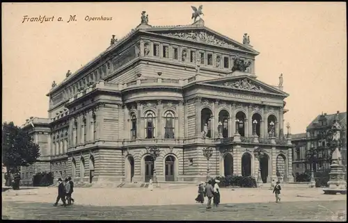 Ansichtskarte Frankfurt am Main Opernhaus 1913