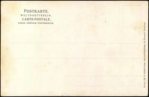 Ansichtskarte Nürnberg Nassauer Haus - Künstlerkarte Franz Schmidt 1908