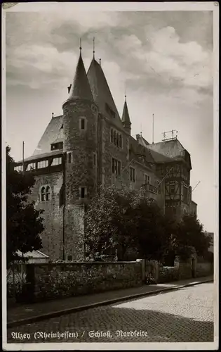Ansichtskarte Alzey Partie am Schloß - Nordseite 1936