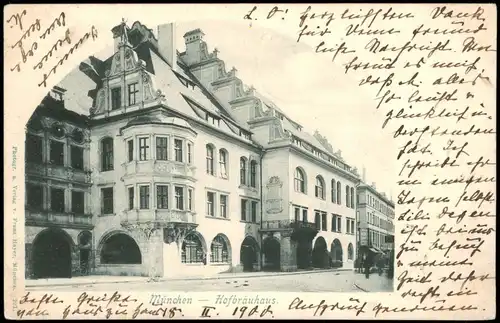 Ansichtskarte München Hofbräuhaus 1905