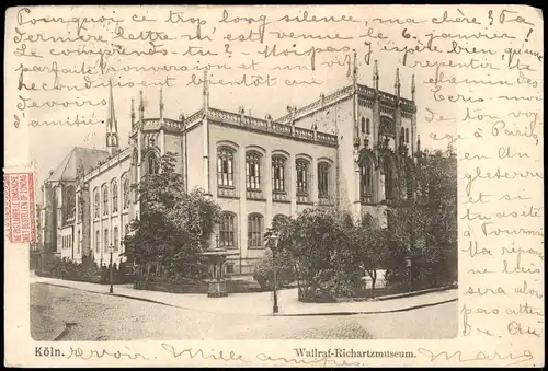 Ansichtskarte Köln Wallraf-Richartz-Museum 1903