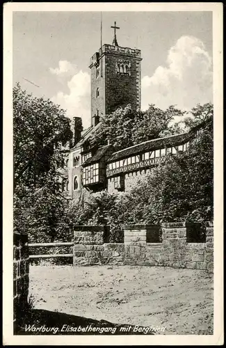 Ansichtskarte Eisenach Wartburg. Elisabethengang mit Bergfried 1956