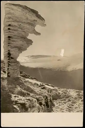 Petzer Pec pod Sněžkou Wiesenbaude/Luční bouda im Winter 1962