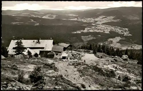Ansichtskarte Bayerisch Eisenstein Arberschutzhaus 1961