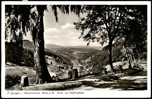 Ansichtskarte St. Georgen (Schwarzwald) Blick ins Nußbachtal 1958
