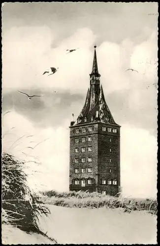 Ansichtskarte Wangerooge Westurm - Dünen 1959