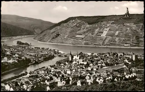Ansichtskarte Bingen am Rhein Stadt mit Bingerbrück 1959
