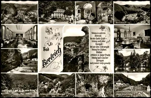 Ansichtskarte Bad Bertrich Mehrbild: Umland, Kuranlagen, Hotels 1973