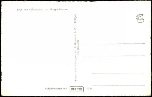 Ansichtskarte Margrethausen-Albstadt Stadt und Fabrik, Fotokarte 1961