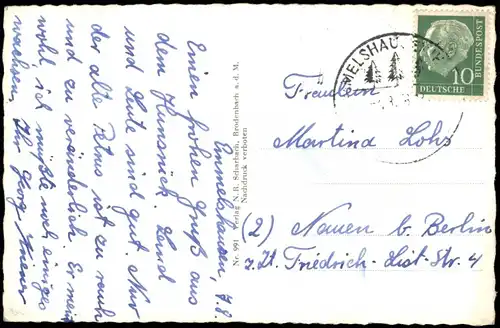 Ansichtskarte .Rheinland-Pfalz Baybachtal Hunsrück - Fotokarte 1959
