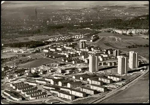 Ansichtskarte Böfingen-Ulm a. d. Donau Luftbild Hochhäuser 1969