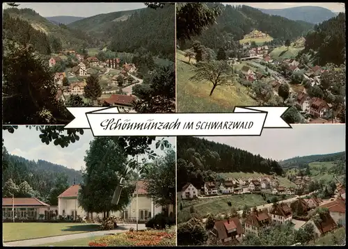 Ansichtskarte Schönmünzach-Baiersbronn 4 Bild: Stadtansichten 1963