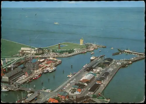 Ansichtskarte Cuxhaven Luftbild Alte Liebe 1976