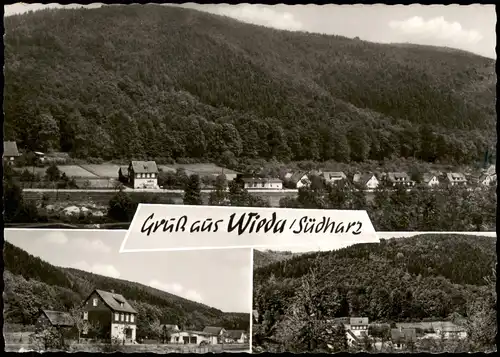Ansichtskarte Wieda (Harz) 3 Bild: Stadtansichten 1971