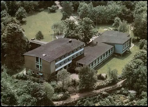 Werden (Ruhr)-Essen (Ruhr) Luftaufnahme Luftbild Jugendherberge 1955