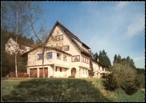 Ansichtskarte Lenzkirch Pension Hubertus 1968
