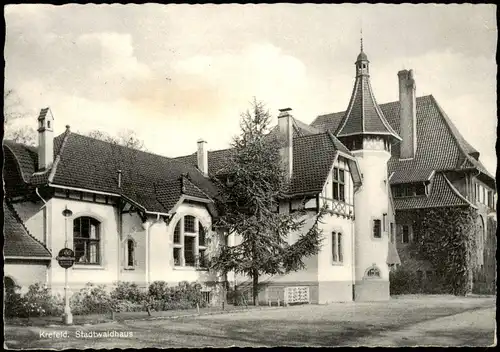 Ansichtskarte Krefeld Crefeld Stadtwaldhaus 1959