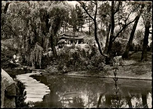 Ansichtskarte Dortmund Bundesgartenschau Japanischer Pavillon 1959