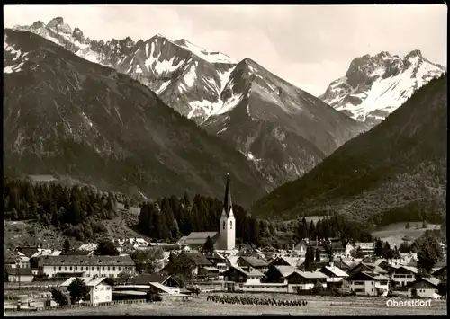 Ansichtskarte Oberstdorf (Allgäu) Blick auf die Stadt 1962