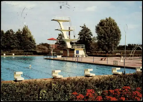 Ansichtskarte Peine Schwimmbad - Sprungturm 1972